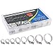 Glarks 65-Pieces 304 Stainless Steel Adjustable 8-44mm Range Worm Gear Hose Clamps Assortment Kit, Fuel Line Clamp for Water Pipe, Plumbing, Automotive and Mechanical Application
