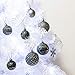 KI Store 34ct Christmas Ball Ornaments Shatterproof Christmas Decorations Tree Balls Small for Holiday Wedding Party Decoration, Tree Ornaments Hooks Included 1.57” (40mm Space Gray)