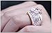 Yoursfs Big Purple Statement Rings Amethyst Crystal Cocktail Jewelry Rings for Women 18K Gold Glitzy Flower Rings Valentines Gifts Ring Size 6