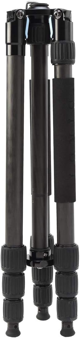 Sirui W-1204 4-Section Waterproof Carbon Fiber Tripod, 33.1lbs Capacity, 65" Maximum Height, Gray (6913) : Camera & Photo