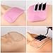 2PCS Silicone Eyelash Holder Pad for Eyelash Extensions, 4.3'' x 2.2'' Lash Stands Forehead Glue Pallet (Pink)