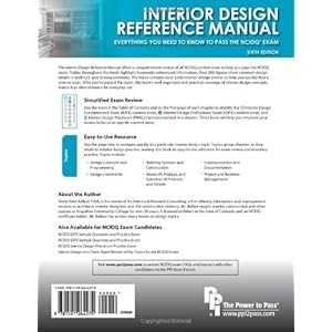 Interior Design Reference Manual: Everything You Need to Know to Pass the NCIDQ Exam, 6th Ed