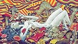 Psychedelic Trippy Art Fabric Cloth Rolled Wall Poster Print -- Size: (43