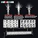 TURB0 SII 22″ LED Light Bar 120W Flood Spot Combo Beam Led Bar W/ 2Pcs 4Inch Driving Fog Lamp Off Road Lights with Rocker Switch Wiring Harness-3 Leads for Jeep Trucks Polaris ATV Boats Lightingthumb 2