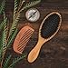 Best Boar Bristle Hair Brush Set for Women and Men - Wood Comb and Hemp Travel Bag - Perfect Brushes for Medium to Thick Hair