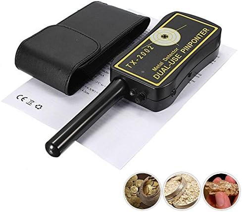 ReaYouth HandHeld Pro Pointer Metal Detector Security Detector TX-2002 TX2002 Waterproof Dual-Use Ultra High Sensitivity Pinpointer Metal Detector (A)