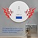 Carbon Monoxide Gas Detection,CO Detector Alarm LCD Portable Security Gas CO Monitor,Battery Powered,Alarm Clock Warning (9V Battery not Included) (UL2034)