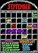 Happy Home Designs Magnetic Refrigerator Calendar in Glossy Black with Long-Lasting Dry Erase Finish in a 12