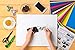 HTV Heat Transfer Vinyl Bundle Variety 12x10-20 Multi-Color Sheets Variety for Cricut Silhouette Cameo or Heat Press Machine - Bonus Iron On Teflon Weeding Tweezers for DIY T-Shirts