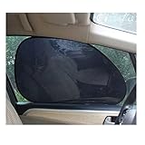 Iuhan® Fashion 2Pcs Car Rear Window Side Sun Shade Cover Block Static Cling Visor Shield Screen