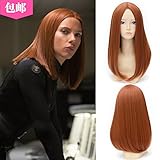 Xcoser Captain Cosplay Black Widow Wig Womens for Halloween