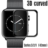 for Apple Watch Screen Protector 42mm,Tempered Glass Screen Protector, Anti-Scratch Scratch Resistant Full Coverage Scratch-Proof Screen Film for Apple iWatch 42mm Series 1/2/3