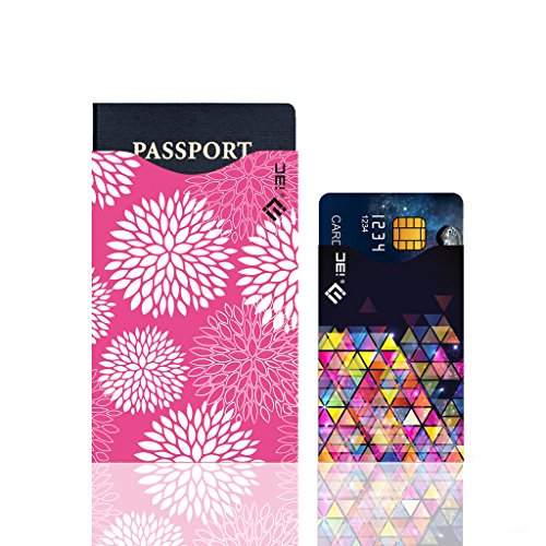Credit Card Sleeves, I3C Anti Theft Credit Card RFID Blocking Sleeves Protector Passport Holder Sleeves 5 Credit Card Sleeves, 1 Passport Sleeves