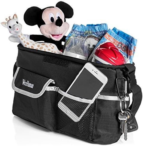 BEST BABY STROLLER ORGANIZER 2017, Fits all Strollers, Premium quality, Extra Storage Space for Diapers, iPhone, Wallets, Toys, clothes, FANTASTIC BABY SHOWER GIFT