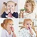 3 Pack Sensory Chewing Necklace for ADHD, Teething, Autism, Biting, Oral Motor Chewy Stick/Tube Toy Jewelry for Boys, Girls, Adults, Toddlers(Blue, Green, Purple) by Accmor