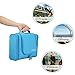 ProCase Toiletry Bag with Hanging Hook, Organizer for Travel Accessories, Makeup, Shampoo, Cosmetic, Personal Items, Bathroom Storage with Hanging, Large, Blue