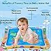 INNOCHEER Tummy Time Water Mat, Baby Toys for 3, 6, 9, 12 Months - Inflatable Water Play Mat for Baby Infants for Sensory Development, Visual Stimulation Toy 26 x 20 inches