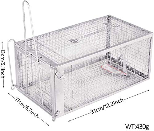 Large Animal Humane Live Cage Rat Trap for Rat, Mouse, Hamster and Other Rodents