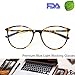 Blue Light Blocking Computer Glasses - Round Light Weight Comfortable Fit Anti Eye Strain Anti Glare UV 400