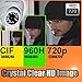 Metal Dome Security Camera 1080p Weatherproof for Outdoor and Indoor (4-in-1 Hikvision, Dahua CVI/TVI/AHD/960H Analog CVBS Compatible)
