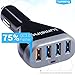 USB Car Charger, Lumsing 48W 4-port Quick Charge 2.0 Car Charging Station for Samsung Galaxy S7, S7 Edge, S6 Edge Plus, S6, Nexus 6, LG G4, iphone 6, Smartphone, tablets and more (black)