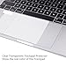FORITO Clear Matte Trackpad Protector Compatible with 2019 or 2018 or 2017 or 2016 Released 13 Inch MacBook Pro Model A2159 & A1989 & A1706 & A1708 with or without Touch Bar