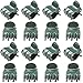 Pengxiaomei 100 Pack Orchid Clips, Dark Green Plant Clips, Garden Flower Vine Clips Plant Orchid Support Clips for Supporting Stems Vines Stalks Climbing Plants Grow Upright