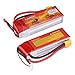 Floureon 2 Packs 3S 11.1V 2200mAh 25C RC Rechargeable Lipo Battery XT60 Plug for DJI Phantom FC40 Spare Walkera E22RC Quadcopter Drone and FPV (4.17x1.38x0.91 Inch)