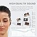 ROCUSO Noise-Isolating Musician's in Ear Monitor, Wired Over Ear Headphones with Microphone,Sport Earbuds for Running,Jogging,Gym,Compatible with iPhone, Cell Phones,Computers (Black)