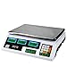 Flexzion Commercial Food Scale Digital Produce Scale Price Computing 66 Lb, 30Kg Capacity Market Scale Produce with Rechargeable Battery, for Deli, Food Fruit Meat Scale
