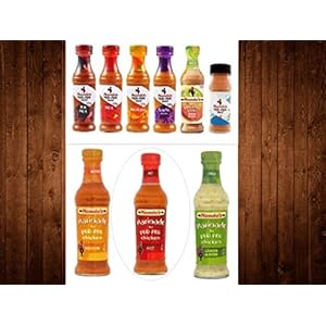 Nando’s geliefden Selecties Peri Peri Sausen, Marinades & Zout- Multi lijst Diifferent Combinaties