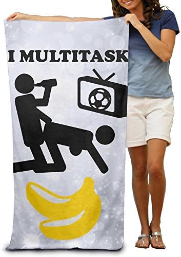 I Multitask Soft And Comfortable Unisex Beach Bathroom Bath Towel-Perfect For Home,Bathrooms,Pool And Gym