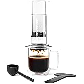 AeroPress Clear Coffee Press, French Press, Pour-Over &amp; Espresso Style | All-in-One Manual Coffee Maker, 2-Minute Brew, Less Bitterness, More Flavor, Portable, Travel &amp; Camping