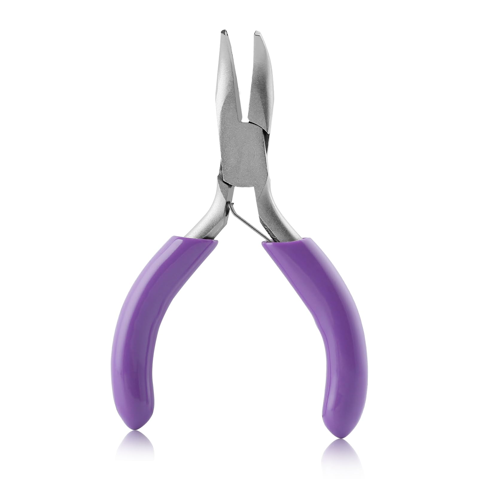 GOLD DEER 3 Inches Mini Bent Nose Pliers: Carbon Steel, Limited Warranty, PLIERS, Purple, 78mm, Jewelry Making, Crafting, Mechanical Work