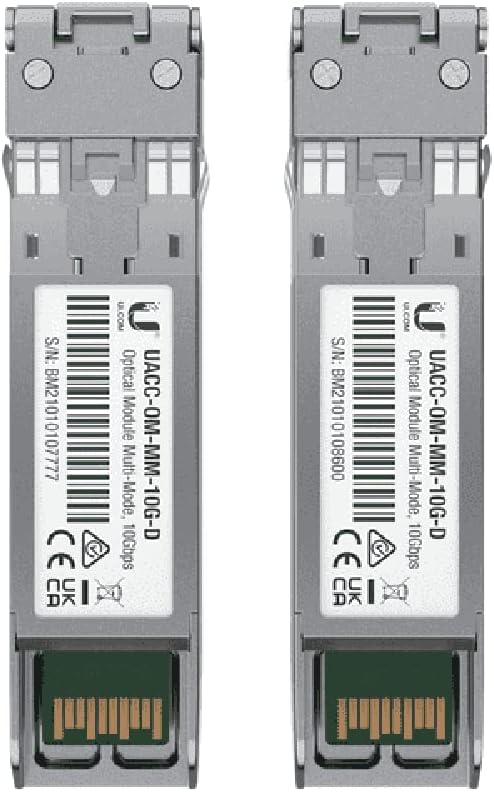 Ubiquiti UACC-OM-MM-10G-D-2 SFP+ 10Gbps Multi-Mode LC Transceiver 2 Pack