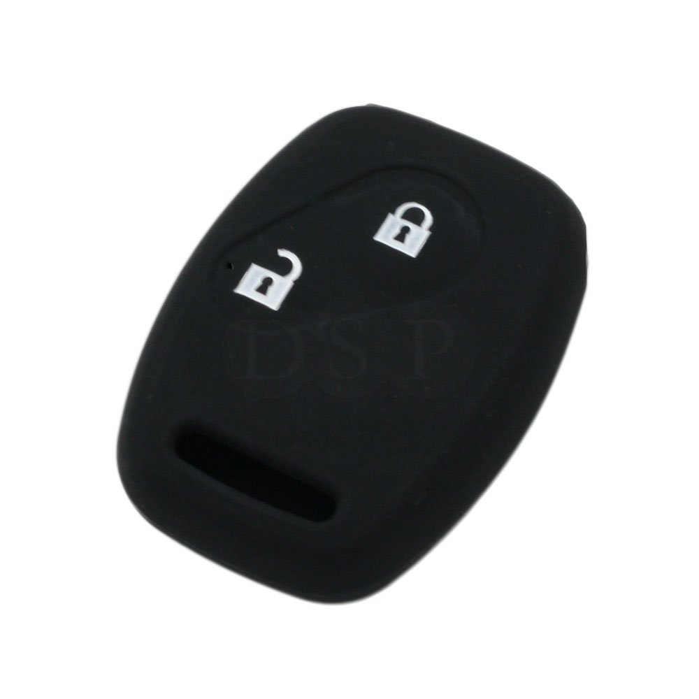 BROVACS Silicone Cover Protector Case Holder Skin Jacket Compatible with HONDA 2 Button Remote Key Fob CV9200 Black