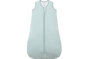 Mosebears Sleep Sack Baby Winter Wearable Blanket with 2-Way Zipper,2.5 TOG Cotton Sleep Sack Unisex (Calm Sage, 18-24 Months)