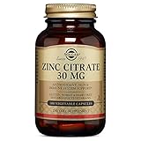 Solgar  Zinc Citrate 30 mg, 100 Vegetable Capsules