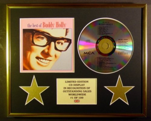 BUDDY HOLLY/CD DISPLAY/LIMITED EDITION/COA/THE BEST OF BUDDY HOLLY