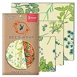 Bee's Wrap Reusable Beeswax Food Wraps Made in the