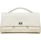 Genuine Leather Shoulder Bag for Women Trendy Crossbody Handbag with Top Handle