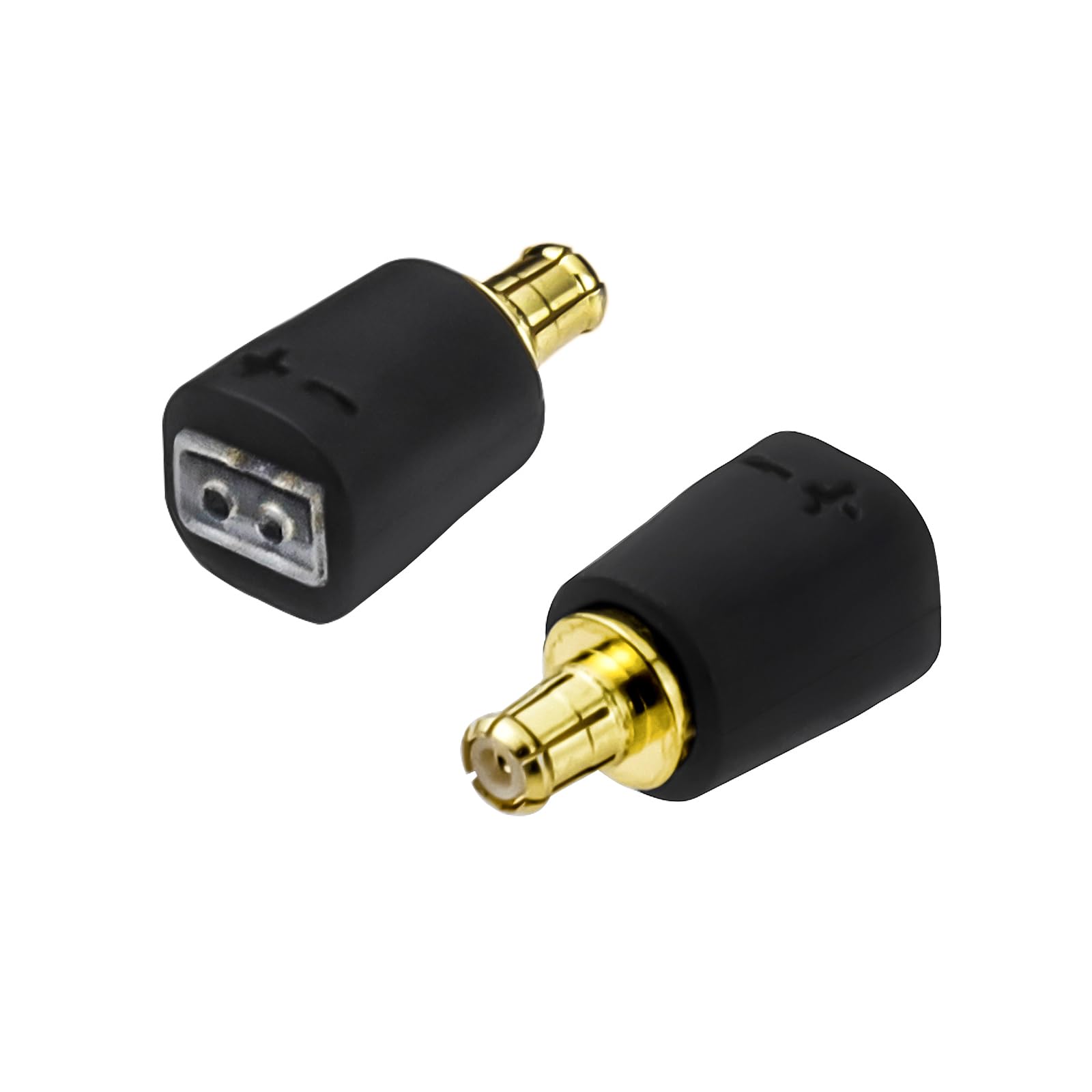 okcsc Adapters for Audio Technica ATH-LS70IS Male to 2 Pin Cable Female Audio Adapter Gold Plated Jack Audio Headset Adapter Compatible for ATH-LS200IS CKRS90Is HDC213A/1.2 CKS1100IS Black