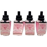 Bath and Body Works 4 Pack Sweet Pea Wallflowers Fragrance Refill. 0.8 fl oz.