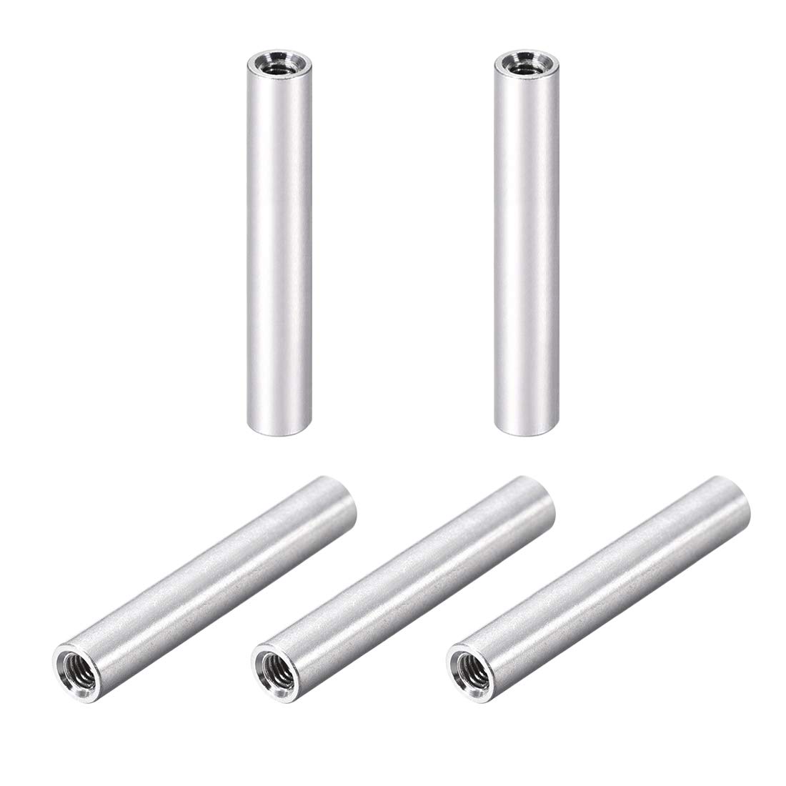 sourcing map 5 Pcs M3x55mm Round Aluminum Standoff Column Spacer Female for Drone FPV Quadcopter Racing RC Multirotors Parts DIY