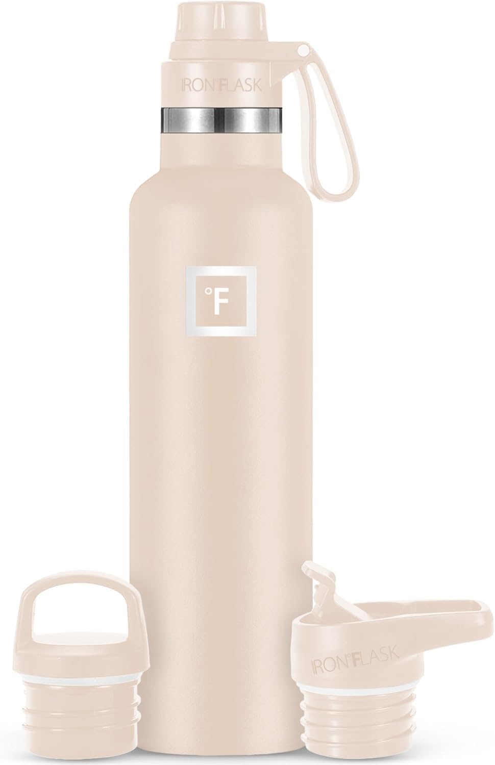 Photo 1 of ***DAMAGED - SEE NOTES/PICTURES***IRON °FLASK Camping & Hiking Hydration Flask with Spout, BPA-Free Insulated Stainless Steel Sports Water Bottle - 24 oz Sand