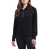 Danskin Women's Luxe Half Zip Pullover Top