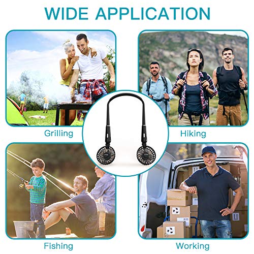 HandFree Neck Fan for Personal Cooling and COPD Breathless Relief