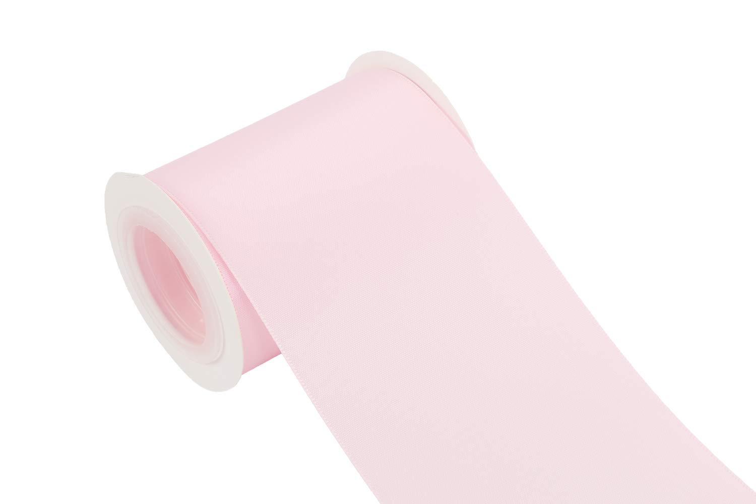 ITIsparkle 75mm Width (3") Double Faced Satin 4.5 Meters (Full Reel) Premium Quality Ribbon Ideal for Crafts/Gift Wrapping/Floristry - Pearl Pink