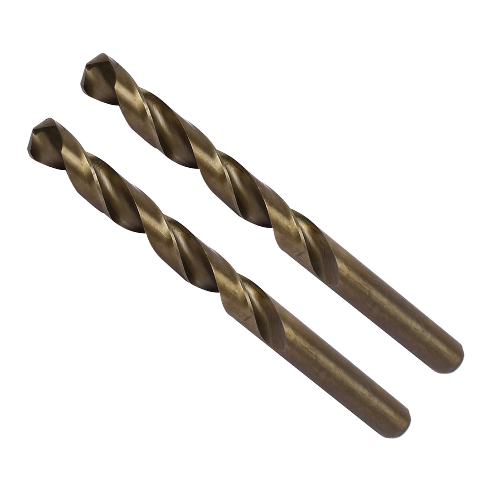 CoCud High Speed Steel Cobalt Twist Drill Bits, 10.2mm Diameter 130mm Length, Straight Twist Jobber Drill Bit - (Applications: for Metal Woodwork Plastic Aluminum), 2Pieces