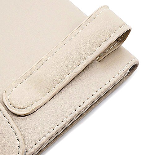 LOCEN Car Sun Visor Tissue Case Napkin Holder Clip Beige